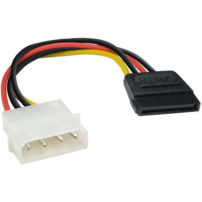 Переходник Molex - SATA, 0.15м, ExeGate EX-CC-SATA-PS