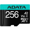 Карта памяти 256Gb MicroSD ADATA + SD адаптер (AUSDX256GUI3V30SA2-RA1)