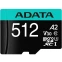 Карта памяти 512Gb MicroSD ADATA + SD адаптер (AUSDX512GUI3V30SA2-RA1)