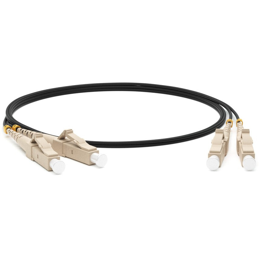 Патч-корд Hyperline FC-D2-50-LC/PR-LC/PR-H-3M-LSZH-BK, 3м