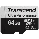 Карта памяти 64Gb MicroSD Transcend + SD адаптер (TS64GUSD340S)