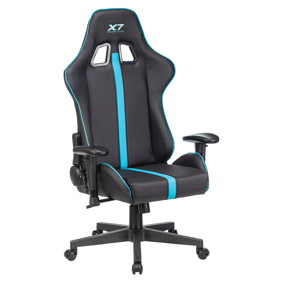 Игровое кресло A4Tech X7 GG-1200 Black/Blue - фото 8