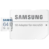 Карта памяти 64GB MicroSD Samsung EVO Plus + SD адаптер (MB-MC64KA)