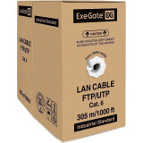 Бухта ExeGate FUTP4-C6-CU-S23-IN-PVC-GY-305, 305м (EX281810RUS)