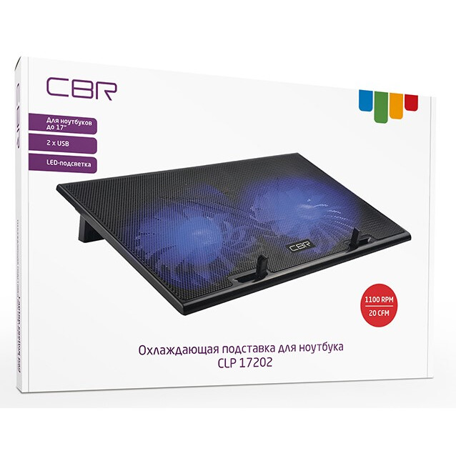 Охлаждающая подставка для ноутбука CBR CLP17202 - фото 2