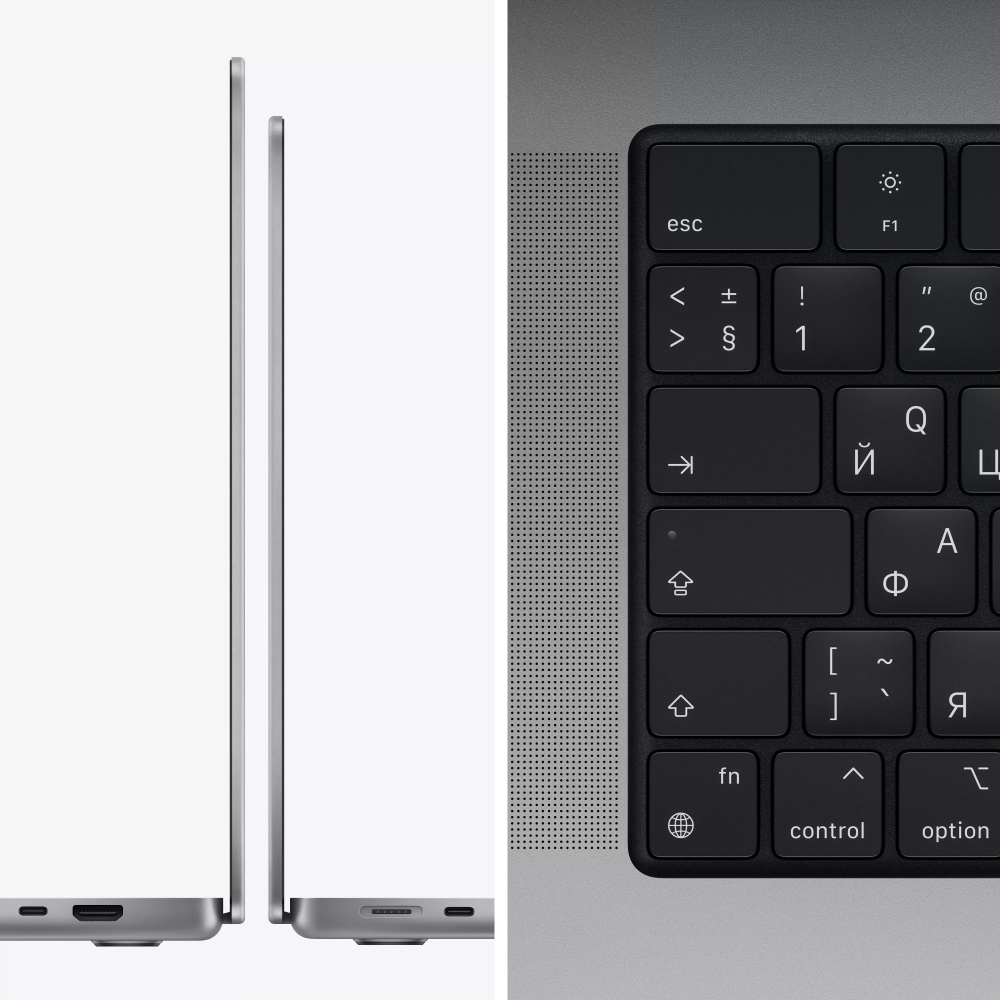 Ноутбук Apple MacBook Pro 14 Space Gray (M1 Pro, 2021) (MKGQ3RU/A) - фото 4