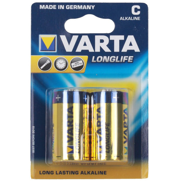 Батарейка Varta Long Life (C, 2 шт.)
