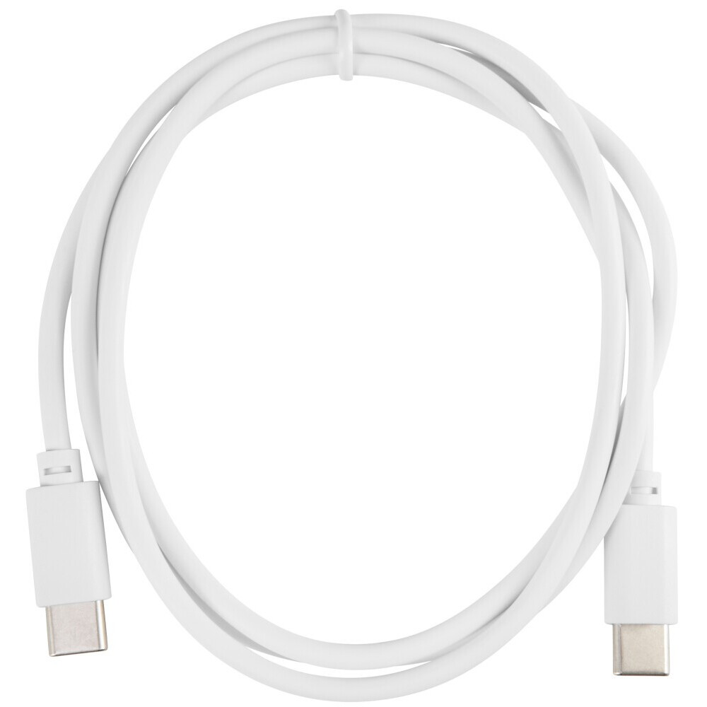 Кабель USB Type-C - USB Type-C, 1м, Buro PD15W White