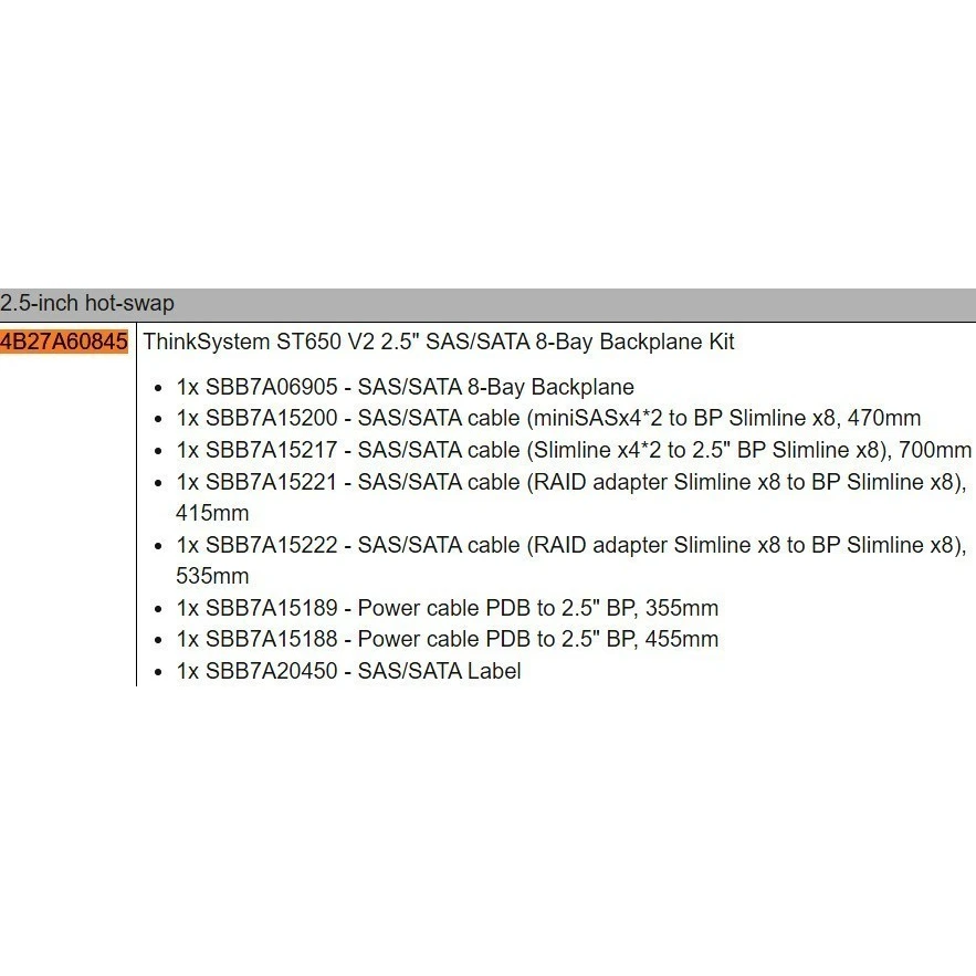Корзина для накопителей Lenovo 4B27A60845 - фото 2