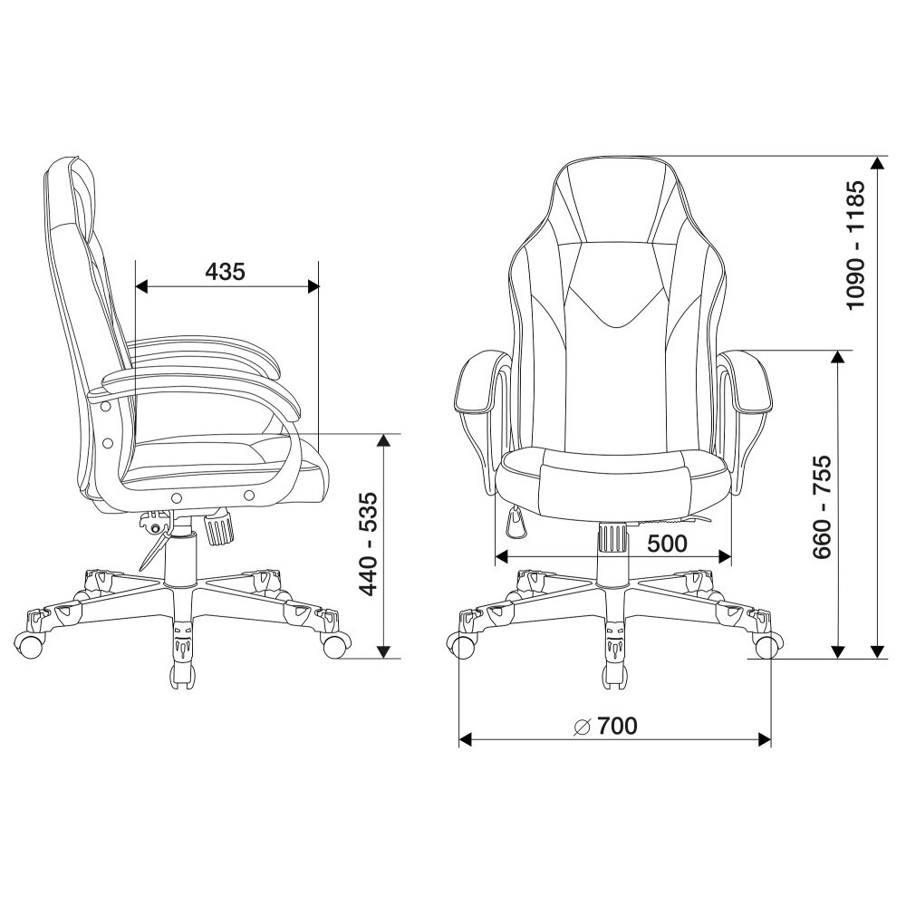 Игровое кресло Бюрократ Zombie Game 17 Black/Grey - ZOMBIE GAME 17 GREY - фото 5