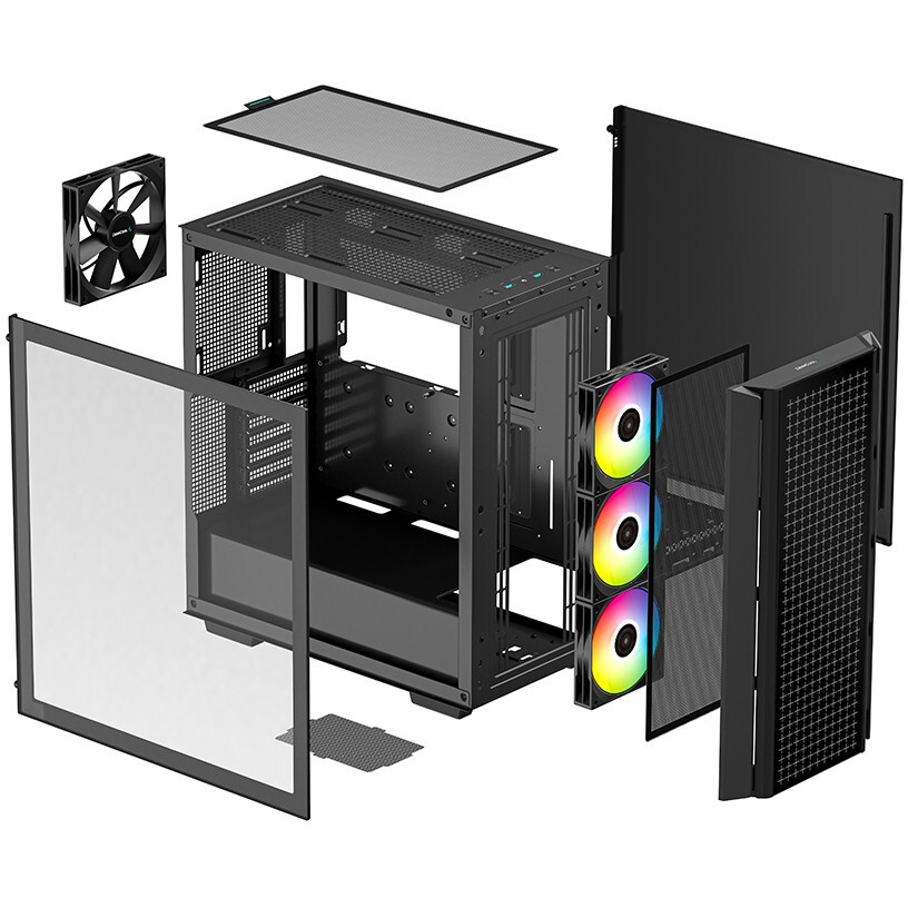 Корпус DeepCool CG540 Black - R-CG540-BKAGE4-G-1 - фото 12