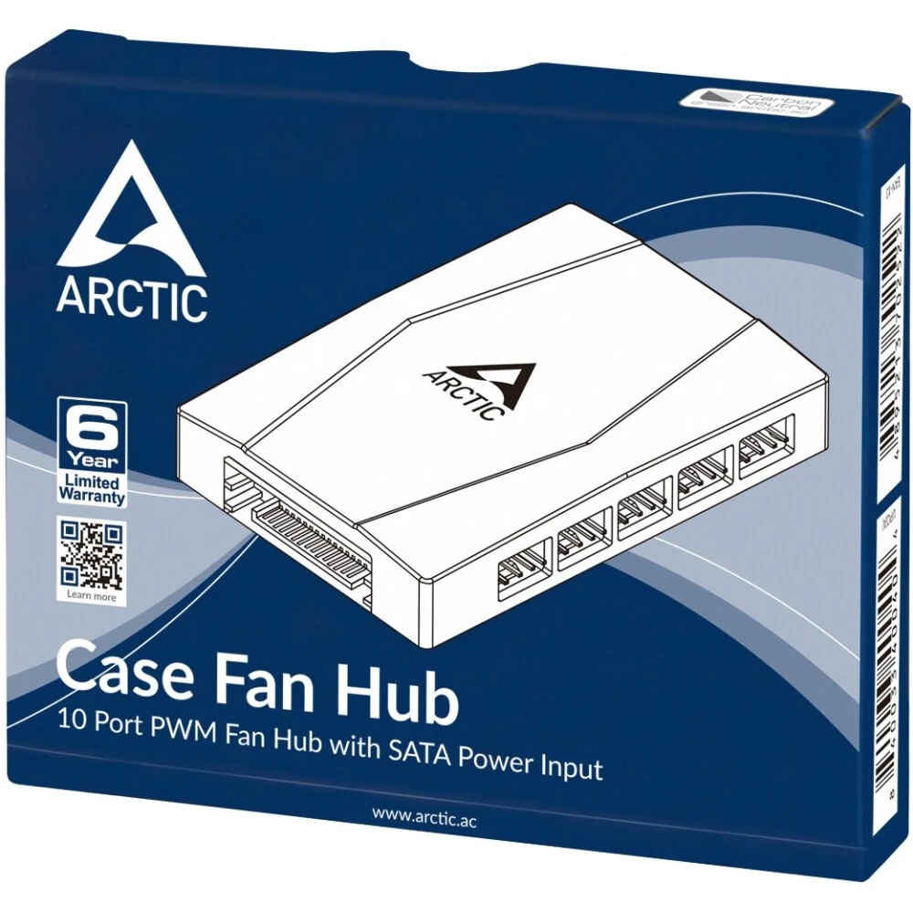 Контроллер вентиляторов Arctic 10 Port PWM Case Fan Hub - ACFAN00175A - фото 5