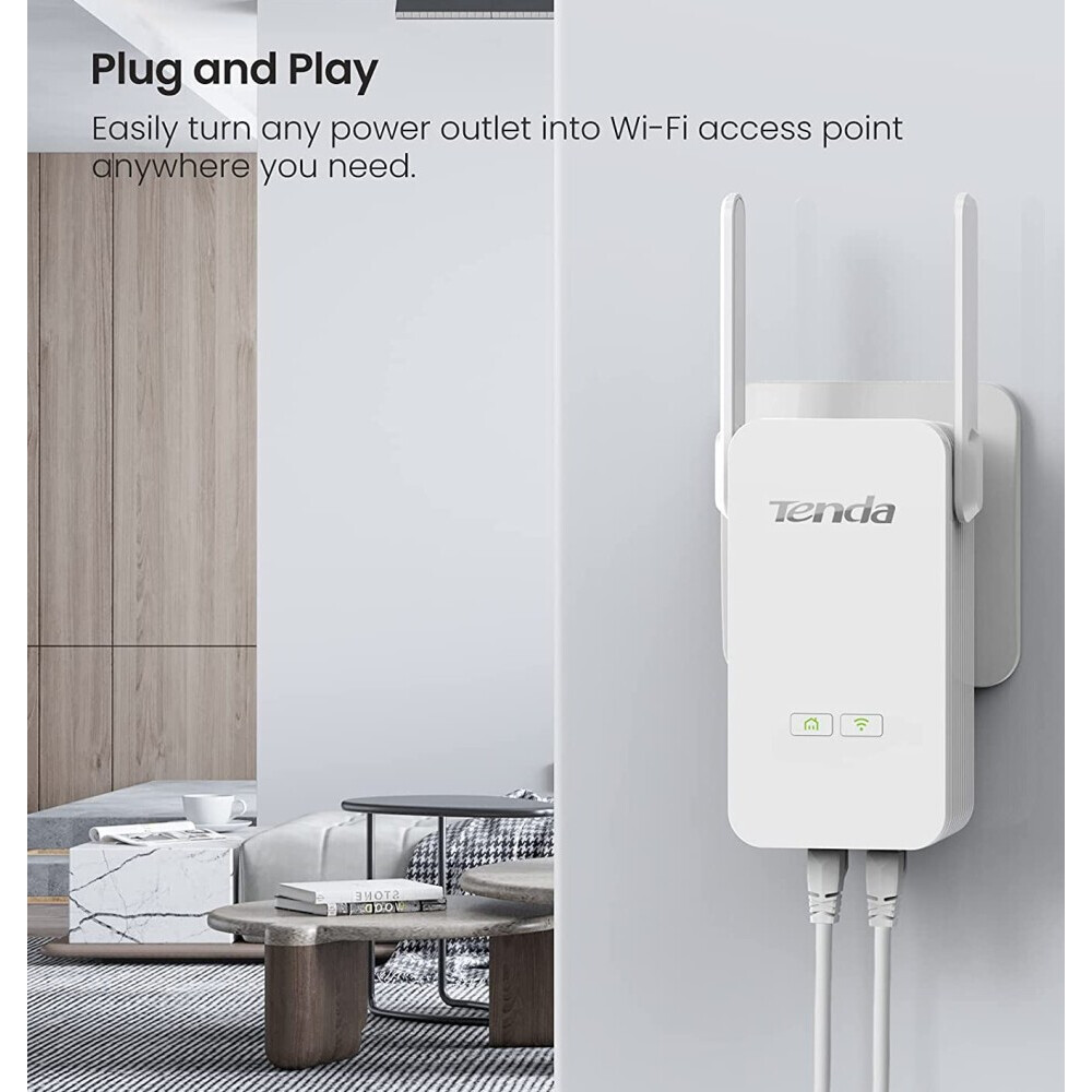 Powerline-адаптер Tenda PH5 - фото 7