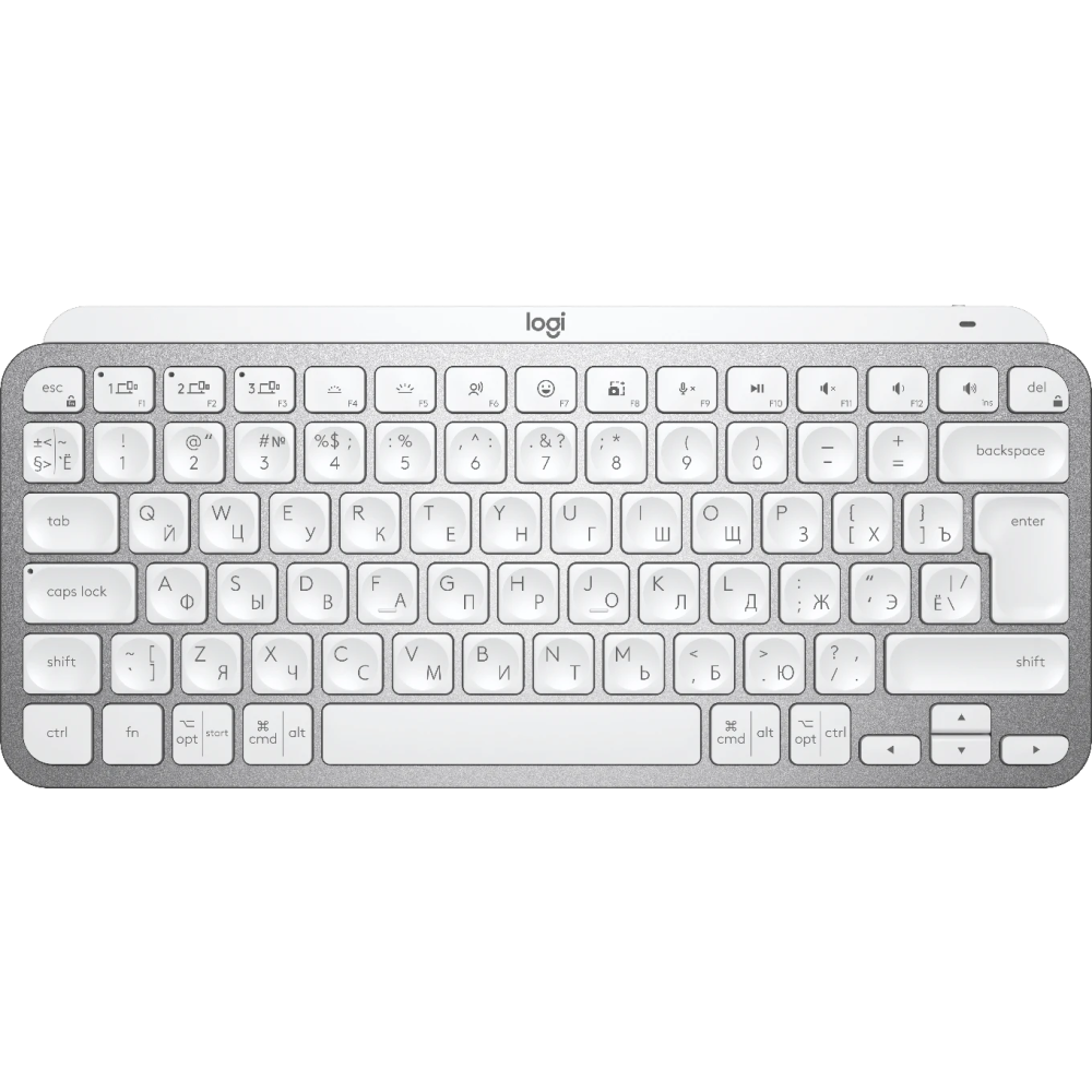 Клавиатура Logitech MX Keys Mini Pale Gray (920-010502) - 920-010502/920-010499