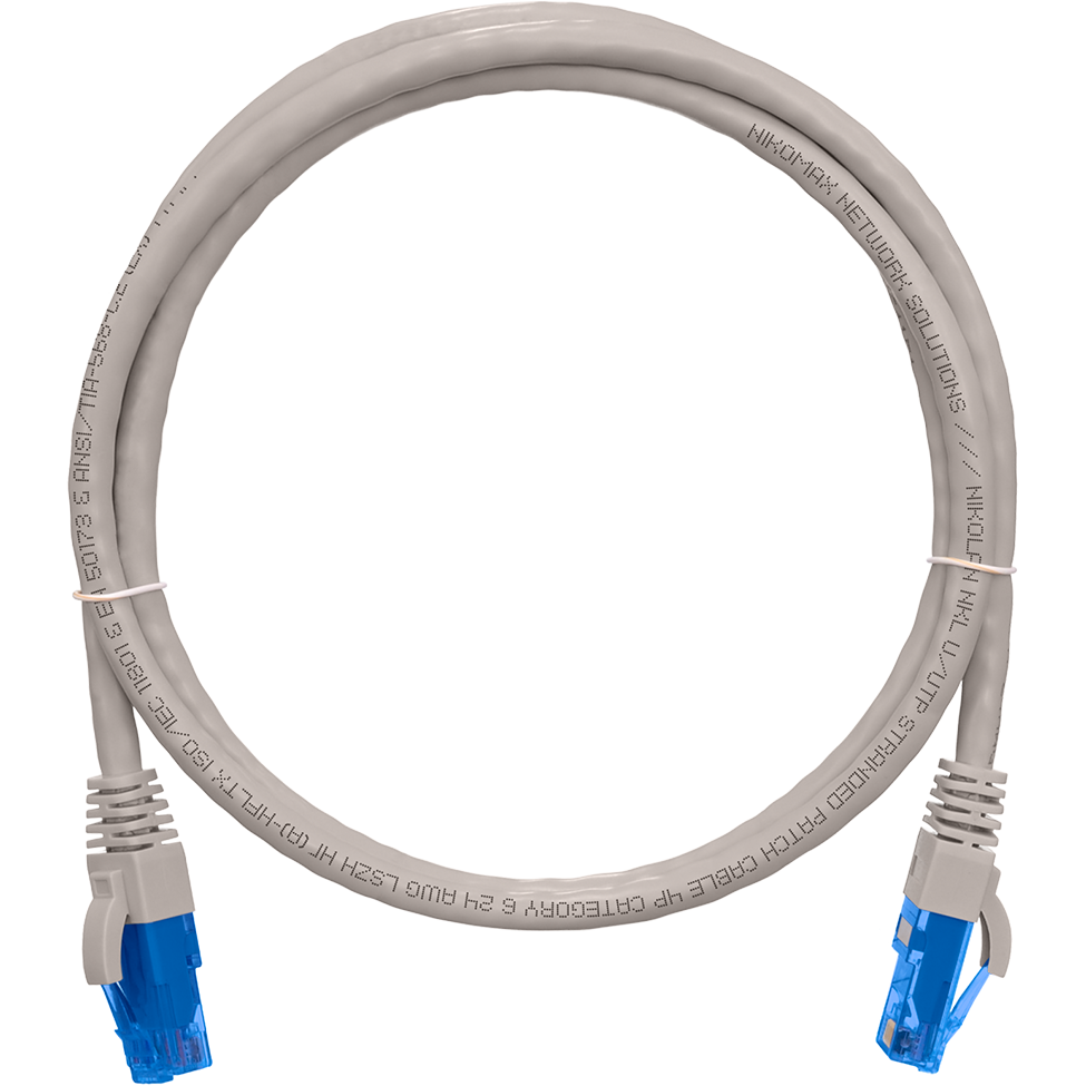 Патч-корд NIKOMAX NMC-PC4UE55B-001-GY, 0.15м