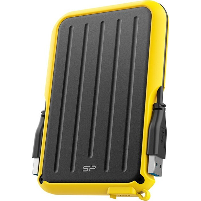 Внешний жёсткий диск 1TB Silicon Power Armor A66 Black/Yellow (SP010TBPHD66SS3Y)