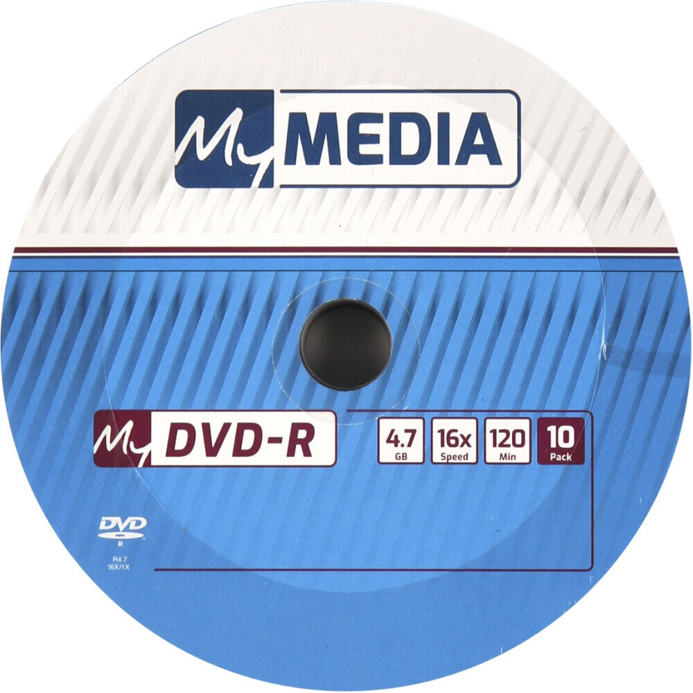 Диск DVD-R MyMedia 4,7GB 16x Pack Wrap (10 шт.)