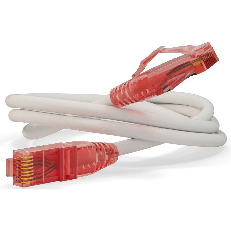 Патч-корд Hyperline PC-LPM-UTP-RJ45-RJ45-C5e-2M-LSZH-WH, 2м
