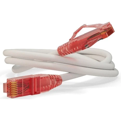 Патч-корд Hyperline PC-LPM-UTP-RJ45-RJ45-C5e-2M-LSZH-WH, 2м