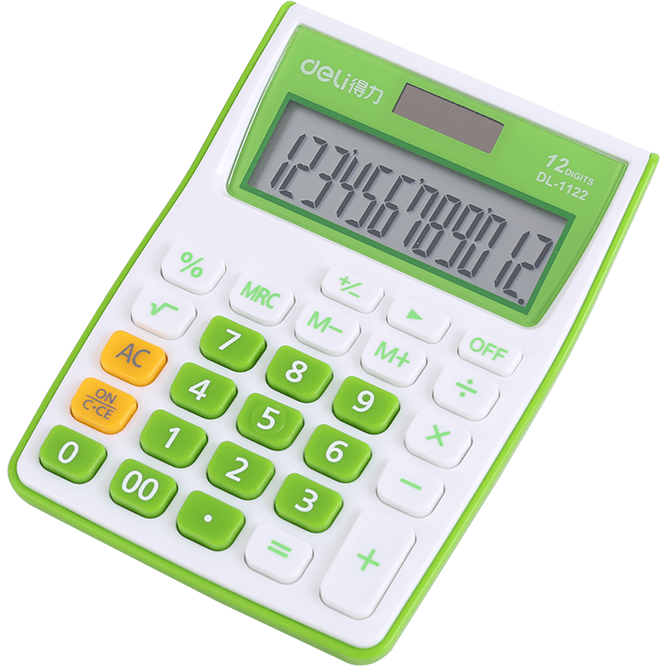 Калькулятор Deli E1122 Green - E1122/GRN