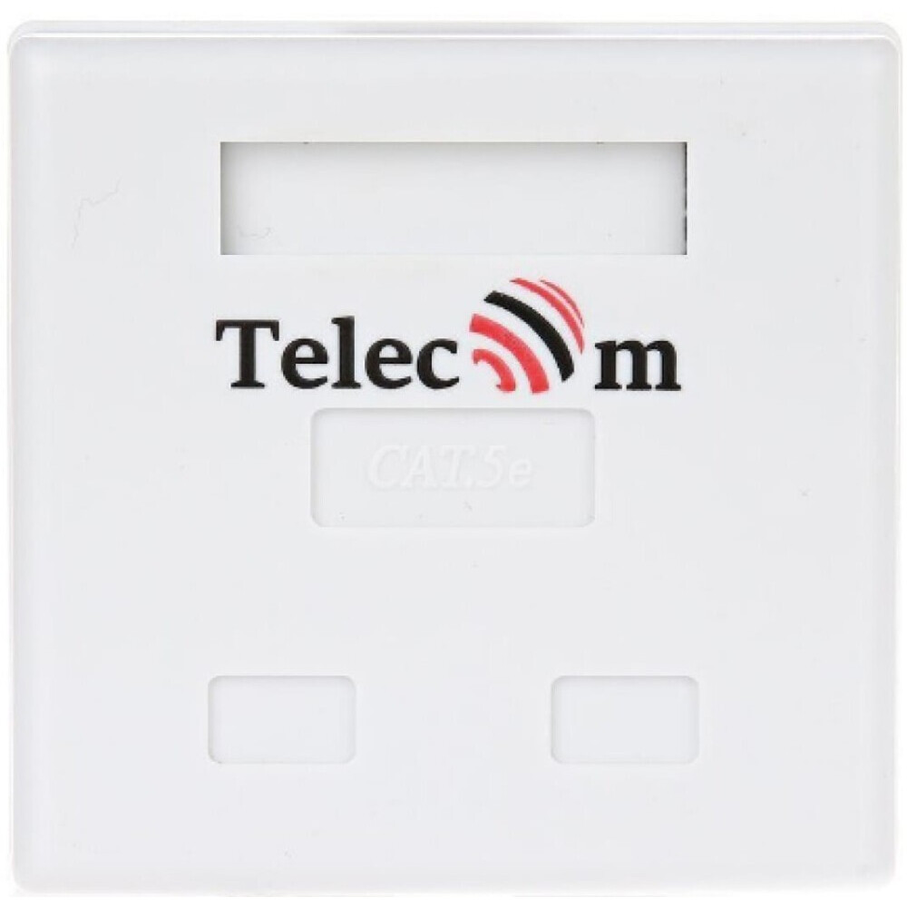 Розетка RJ-45 Telecom TC-SB-2-8P8C-C5E-WH - TC-SB-2-8P8C-C5E-WH/EN61570