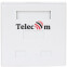 Розетка RJ-45 Telecom TC-SB-2-8P8C-C5E-WH - TC-SB-2-8P8C-C5E-WH/EN61570