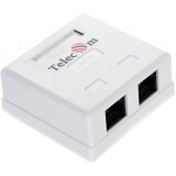 Розетка RJ-45 Telecom TC-SB-2-8P8C-C5E-WH (TC-SB-2-8P8C-C5E-WH/EN61570)
