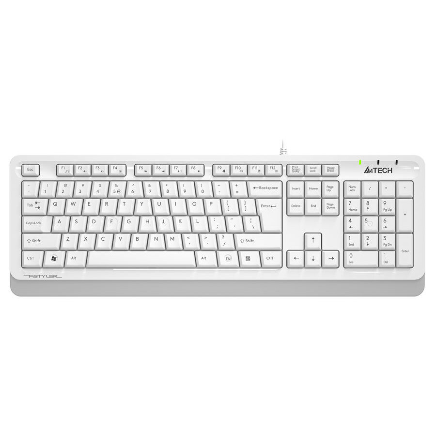 Клавиатура A4Tech Fstyler FKS10 White/Grey