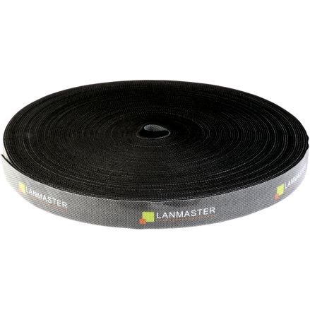Лента-липучка Lanmaster TWT-VCM30M-BK