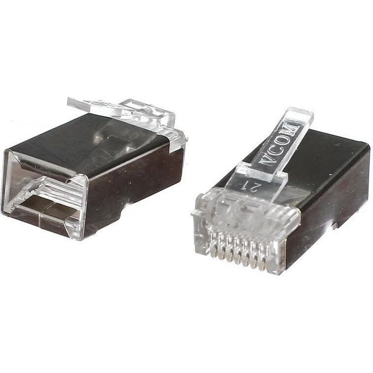 Коннектор RJ-45 VCOM VNA2230-1/20, 20 шт.