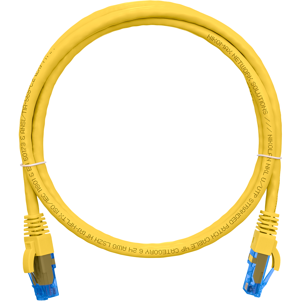 Патч-корд NIKOMAX NMC-PC4UE55B-005-C-YL, 0.5м