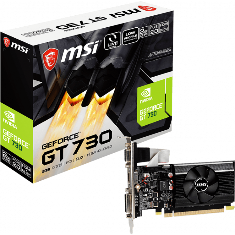 Видеокарта NVIDIA GeForce GT 730 MSI 2Gb (N730K-2GD3/LP) - фото 4