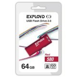 USB Flash накопитель 64Gb Exployd 580 Red (EX-64GB-580-Red)