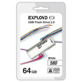 USB Flash накопитель 64Gb Exployd 580 White (EX-64GB-580-White)