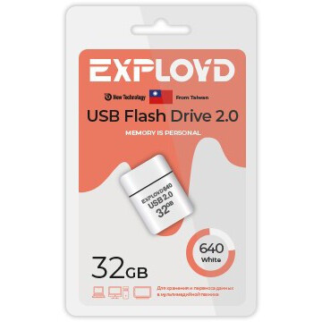 USB Flash накопитель 32Gb Exployd 640 White - EX-32GB-640-White
