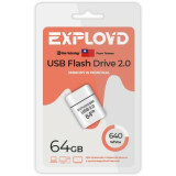 USB Flash накопитель 64Gb Exployd 640 White (EX-64GB-640-White)