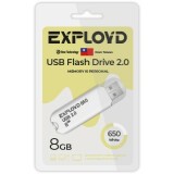 USB Flash накопитель 8Gb Exployd 650 White (EX-8GB-650-White)