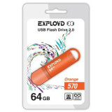 USB Flash накопитель 64Gb Exployd 570 Orange (EX-64GB-570-Orange)