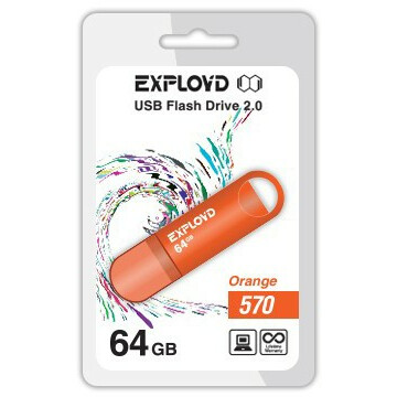 USB Flash накопитель 64Gb Exployd 570 Orange - EX-64GB-570-Orange