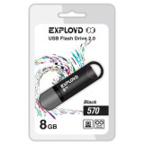 USB Flash накопитель 8Gb Exployd 570 Black (EX-8GB-570-Black)