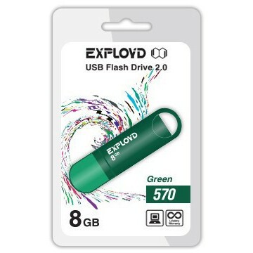 USB Flash накопитель 8Gb Exployd 570 Green - EX-8GB-570-Green