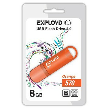 USB Flash накопитель 8Gb Exployd 570 Orange - EX-8GB-570-Orange