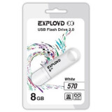 USB Flash накопитель 8Gb Exployd 570 White (EX-8GB-570-White)