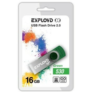 USB Flash накопитель 16Gb Exployd 530 Green - EX016GB530-G