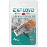 USB Flash накопитель 4Gb Exployd 530 Orange (EX004GB530-O)