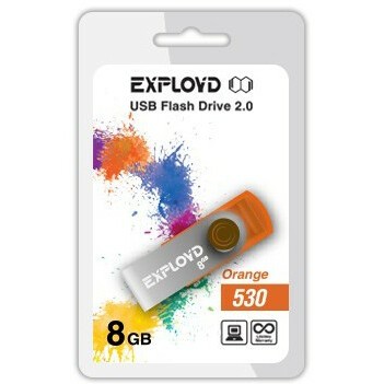 USB Flash накопитель 8Gb Exployd 530 Orange - EX008GB530-O