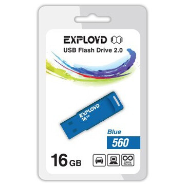 USB Flash накопитель 16Gb Exployd 560 Blue - EX-16GB-560-Blue