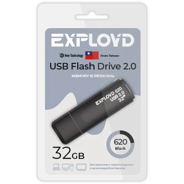 USB Flash накопитель 32Gb Exployd 620 Black - EX-32GB-620-Black