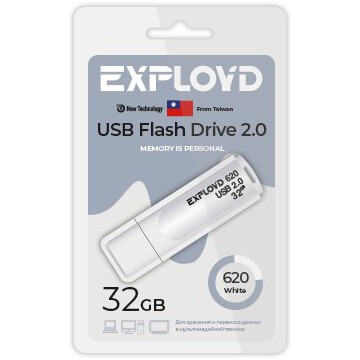 USB Flash накопитель 32Gb Exployd 620 White - EX-32GB-620-White