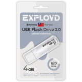 USB Flash накопитель 4Gb Exployd 620 White (EX-4GB-620-White)